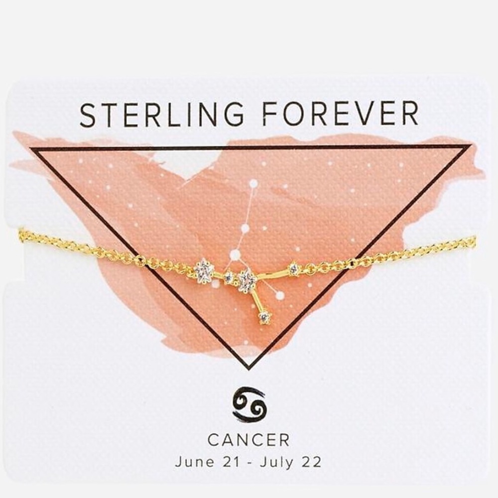 Gold Cancer Constellation Bolo Bracelet